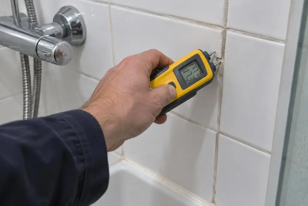 Lekdetectie Maarssen – vochtmeter op badkamertegels bij de douche